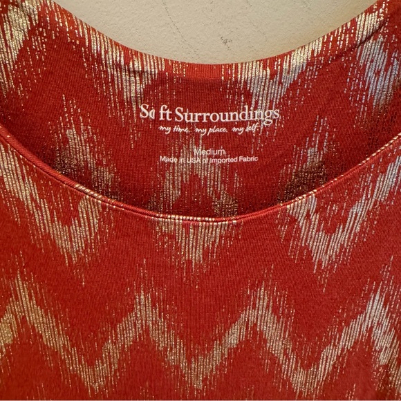 Soft Surroundings Alessandra Chevron maxi dress size medium - Picture 3 of 6